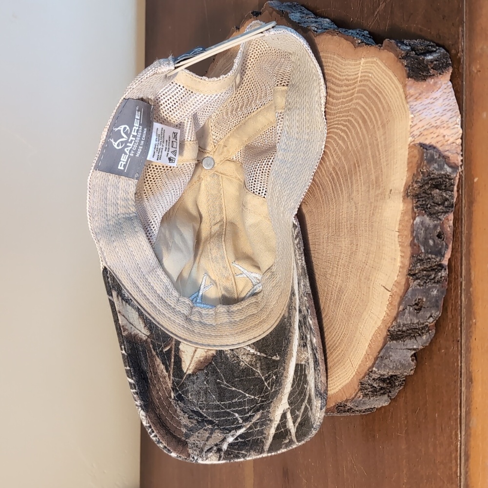 Realtree Camouflage Soft Stretch Sweatband Antler Design Baseball Hat Cap - Picture 8 of 11